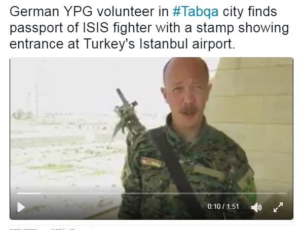 German YPG-Freiwilliger